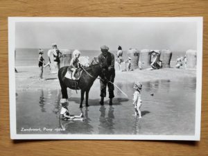 Postcard Zandvoort Pony Rijden