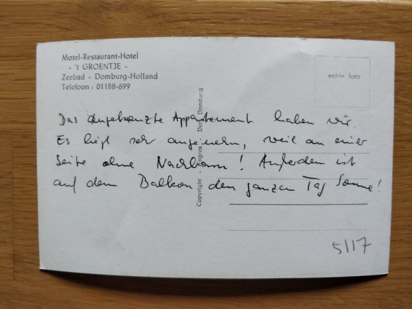 Postcard Zeebad Domburg Groentje - Image 2