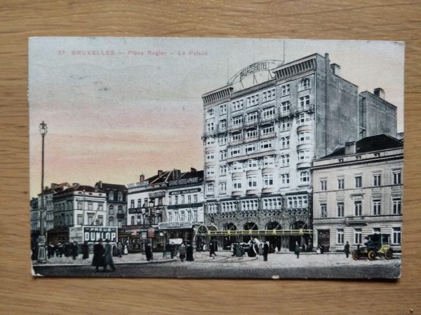 Postcard Brussels Place Rogier 1921