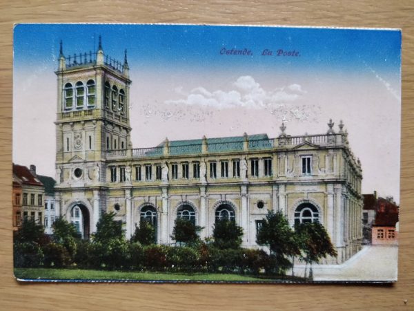 Postcard Ostende Poste 1916