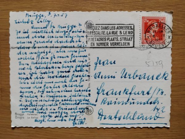 Postcard Brugge Malletoren - Image 2