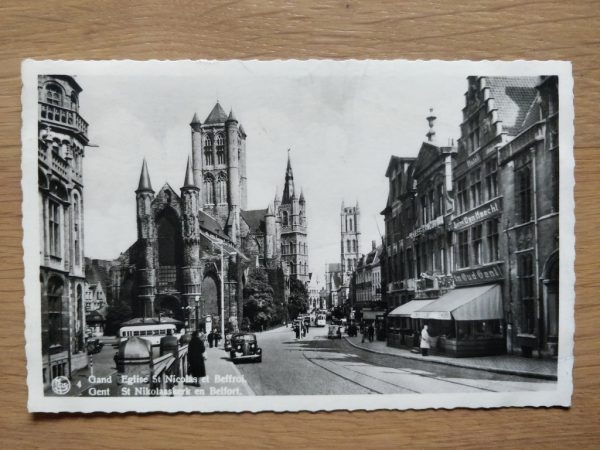 Postcard Gent Nicolaaskerk