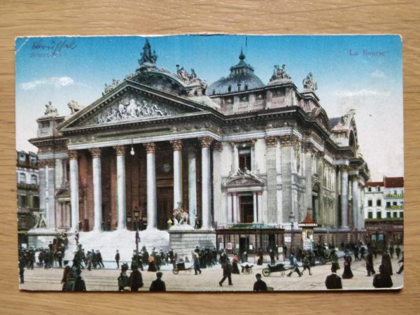 Postcard Brussels La Bourse