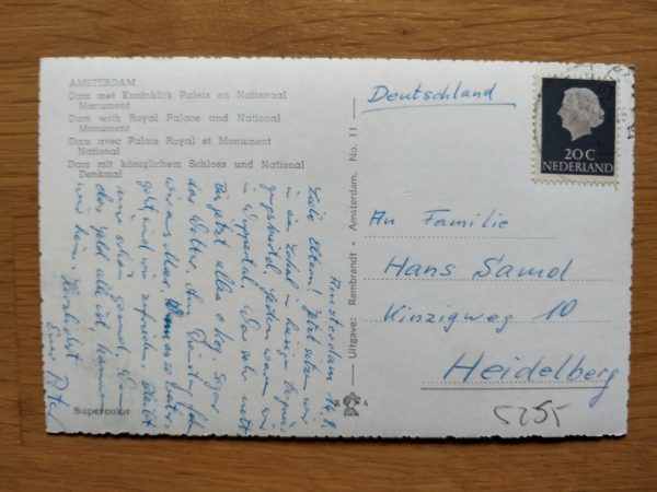 Postcard Amsterdam De Dam - Image 2