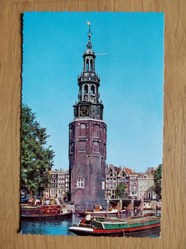 Postcard Amsterdam Montelbaantoren