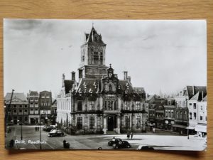 Postcard Delft Raadhuis