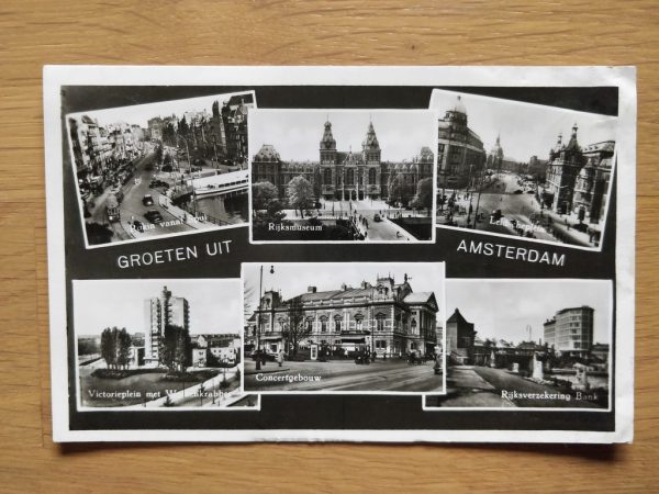 Postcard Amsterdam Groeten uit Mosaic