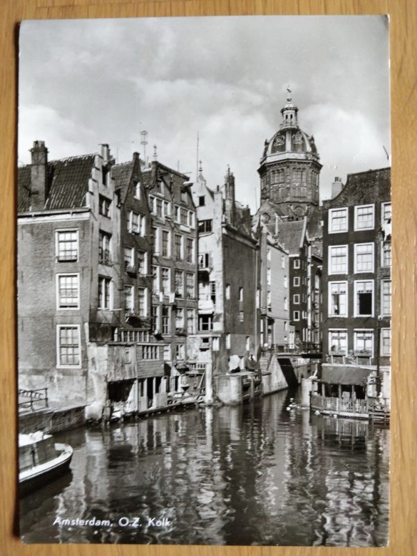 Postcard Amsterdam Kolkje Kolk