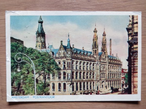 Postcard Amsterdam Postkantoor Postoffice