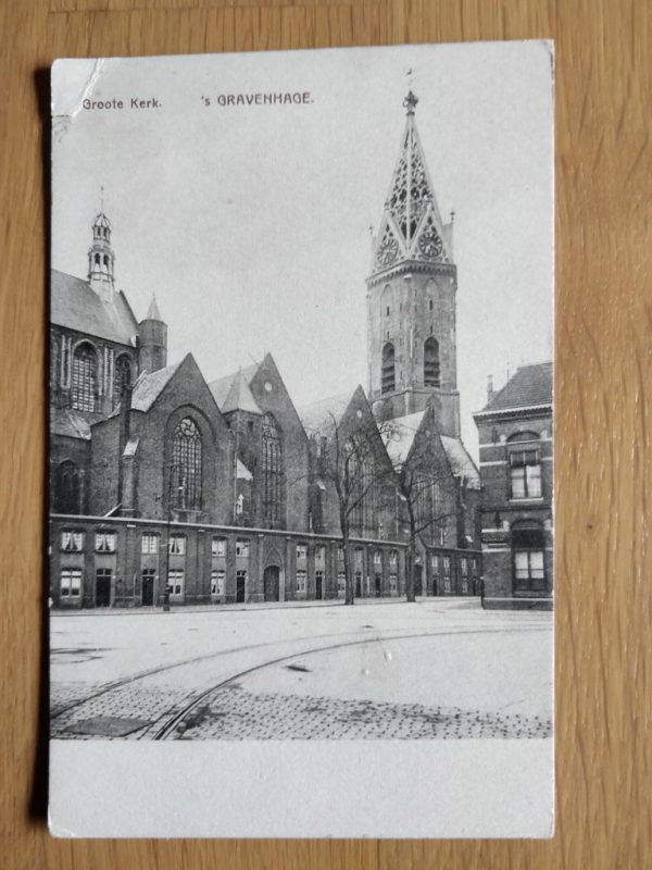 Postcard Groote Kerk Den Haag