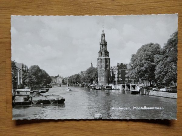 Postcard Amsterdam Montelbaanstoren