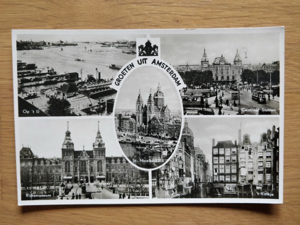 Postcard Groeten uit Amsterdam 5 pictures