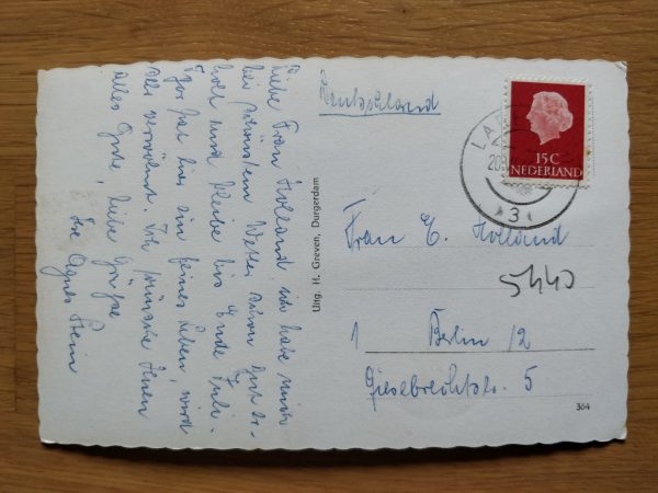 Postcard Amsterdam Rokin - Image 2