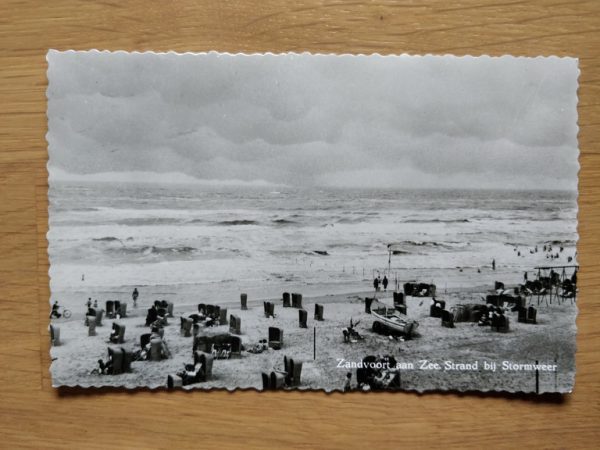 Postcard Zandvoort aan Zee Storm