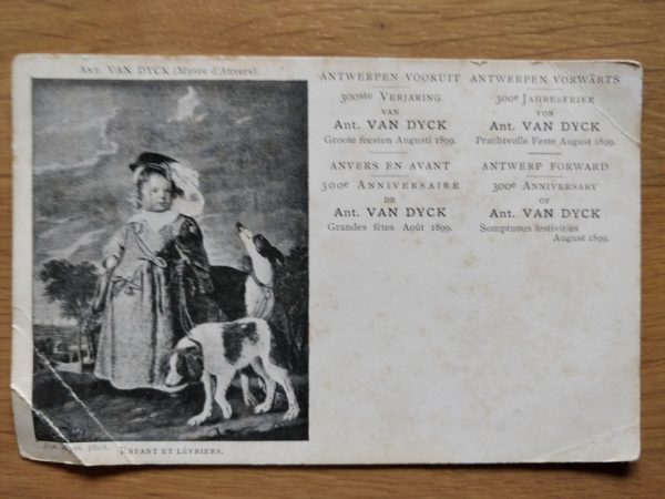 Postcard Antwerpen Vooruit Van Dyck Groote feesten