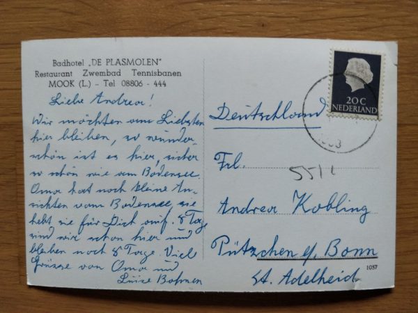 Postcard Mook Badhotel Plasmolen - Image 2