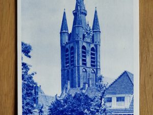 Postcard Delft Oude Kerktoren