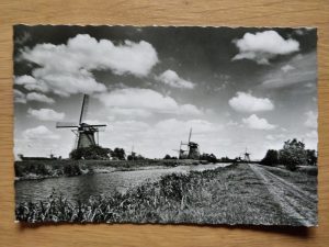 Postcard Kinderdijk Windmills