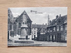 Postcard Bruges Place Memling