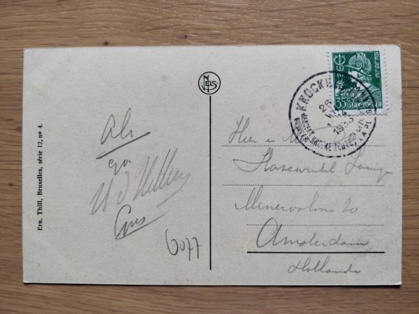Postcard Bruges Grand Place 1933 - Image 2