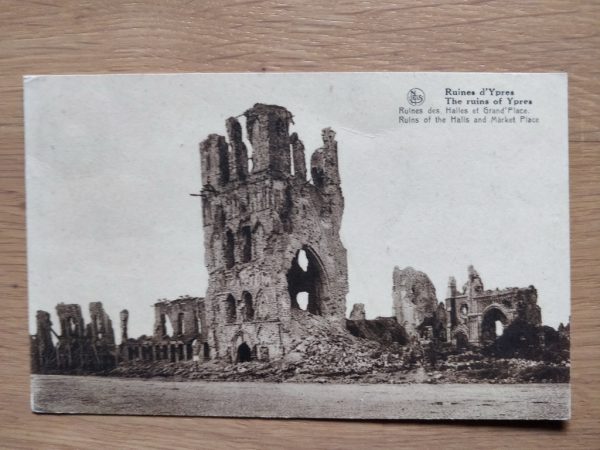 Postcard Ypres Ruines