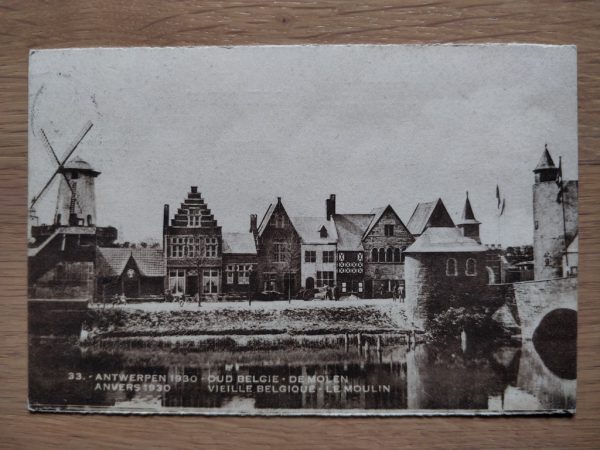 Postcard Antwerp 1930 Mill
