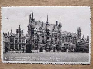 Postcard Bruges Vredesgerecht 1948
