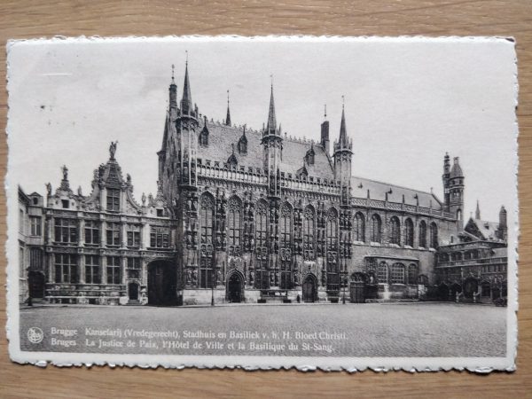 Postcard Bruges Vredesgerecht 1948