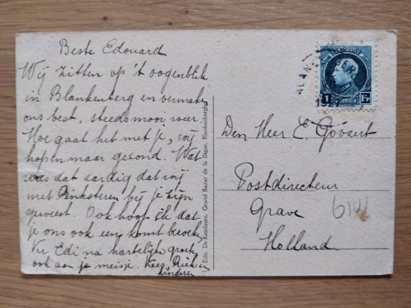 Postcard Blankenberghe Kerkstraat - Image 2