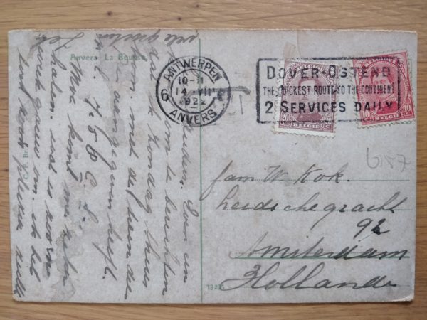 Postcard Anvers 1922 - Image 2