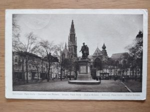 Postcard Anvers  Statue Rubens 1934