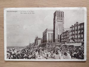 Postcard Blankenberghe Casino Digue