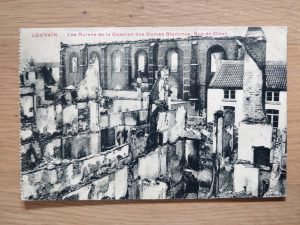 Postcard Louvain Ruines 1921