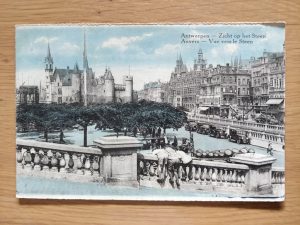 Postcard Anvers Zicht op het Steen 1934
