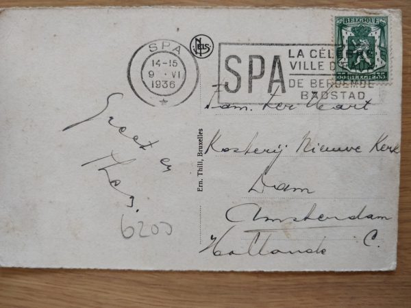 Postcard Spa Le Pouhon 1936 - Image 2