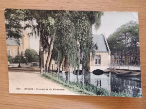 Postcard Bruges Promenade du Minnewater 1911