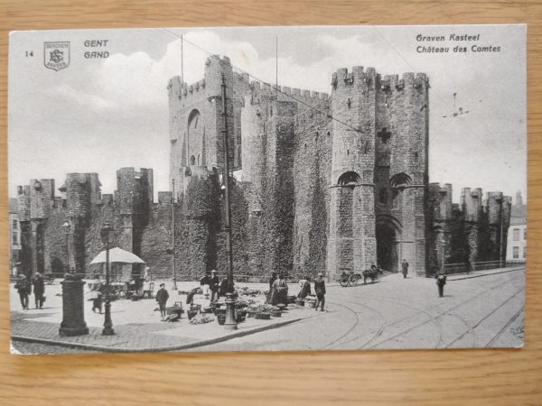 Postcard Gent Graven Castle 1914