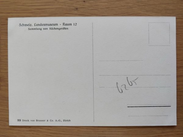 Postcard Landesmuseum Raum 12 Zurich - Image 2