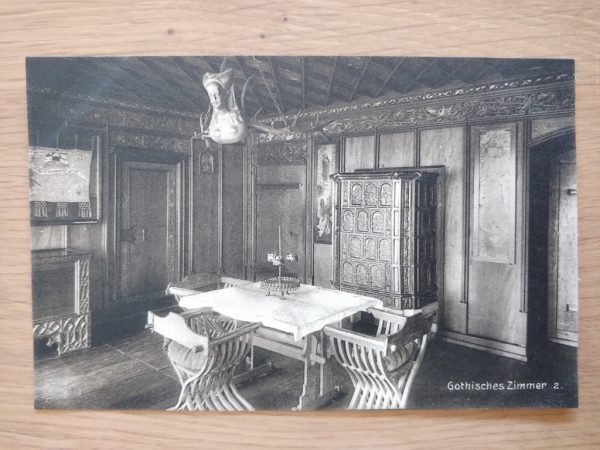 Postcard Landesmuseum Raum 17 Zurich