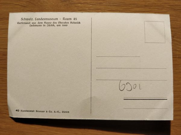 Postcard Landesmuseum Raum 45 Zurich - Image 2