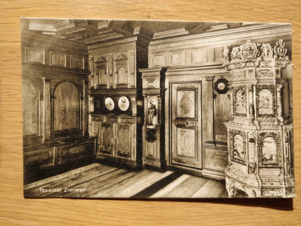 Postcard Landesmuseum Raum 39 Zurich