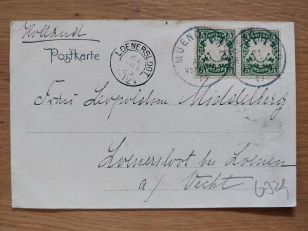 Postcard Gruss aus Munchen Munich 1903 - Image 2