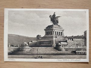 Postcard Coblenz Statue