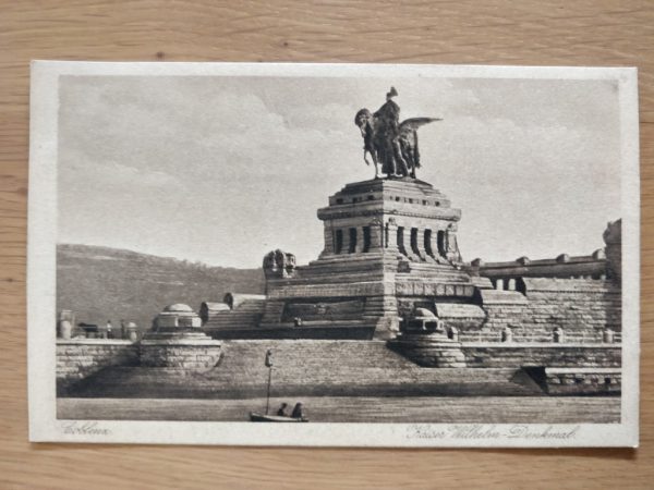 Postcard Coblenz Statue