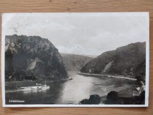 Postcard Lorelei Felsen 1930