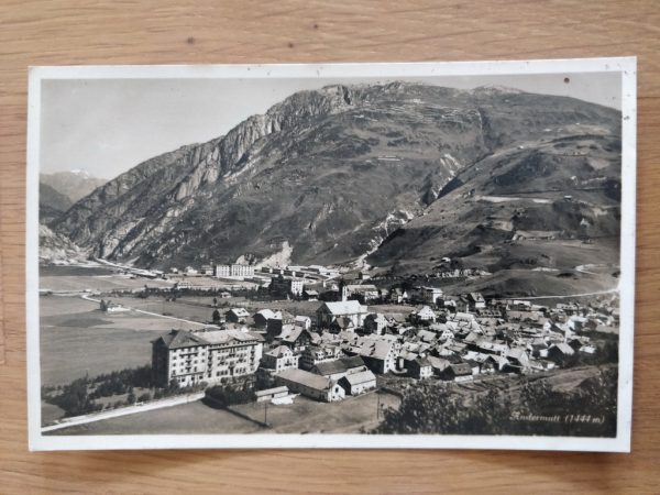 Postcard Andermatt Panorama