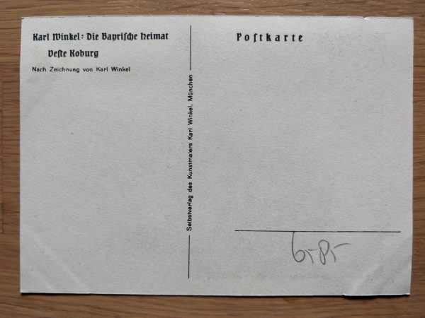 Postcard Karl Winkel Bayrische Heimat Korburg - Image 2