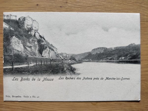 Postcard Brussels Les Bords de la Meuse