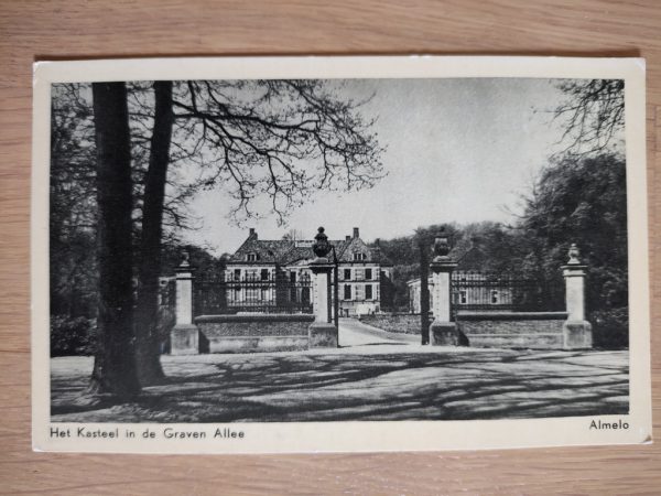 Postcard Almelo Kasteel Graven Allee Castle