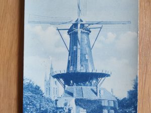 Postcard Delft Molen Mill Spoorsingel